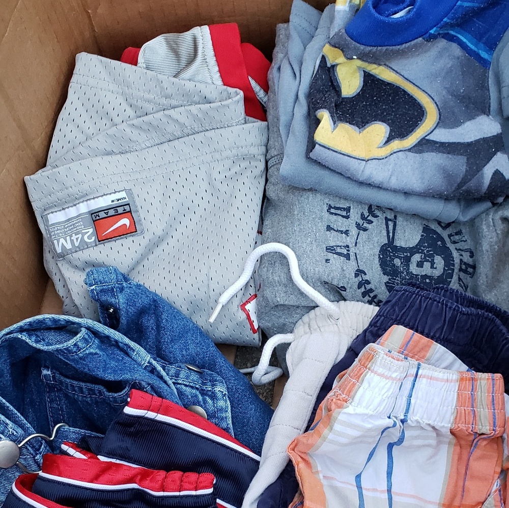 24m boy lot Nike, batman, shorts